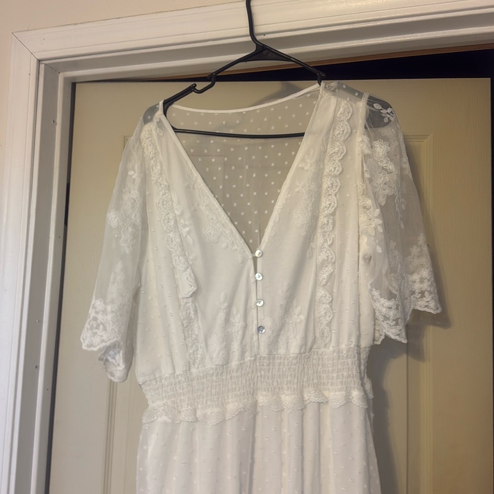 Woman’s wedding shower dress